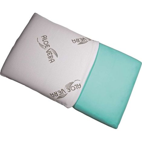 Guanciale Aloe Vera Memory Anallergico 73x42x13 cm per Cervicale