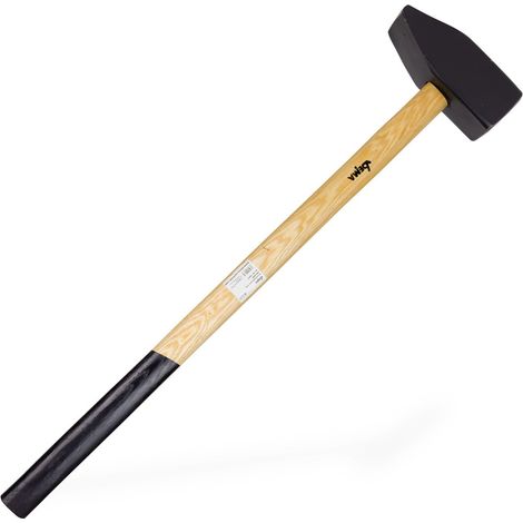 Vorschlaghammer 8 kg Hammer 8000g mit Esche-Holzstiel Länge 90 cm (1/5)
