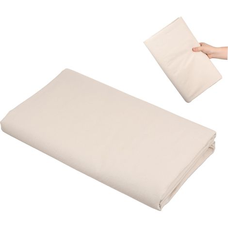 Chiffon de protection en coton beige lavable et résistant pour la pein (1/5)