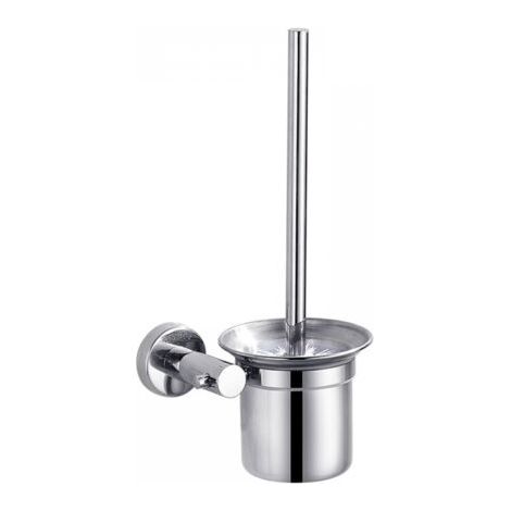 Balayette WC Brosse de Toilette et Support, Kit de Brosse de Nettoyage de Salle de Bain, Brosse pour Toilette en INOX ,32cm (1/3)