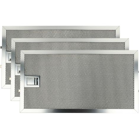 vhbw 3x Filter Metallfettfilter Ersatz für Miele 8258211 für Dunstabzugshaube, Metall