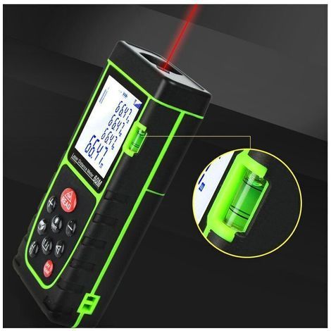 Télémètre laser 40m Télémètre laser de haute précision portable Instrument de mesure infrarouge pour salle de mesure Règle électronique, jaune,TRIMEC