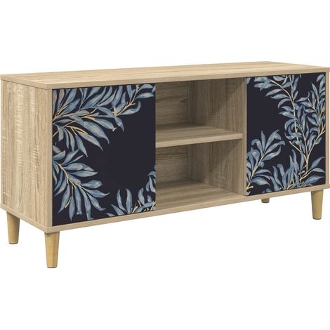 Mueble de TV DOKKUM 102 x 33 x 50 cm Sonoma vidaXL (1/5)
