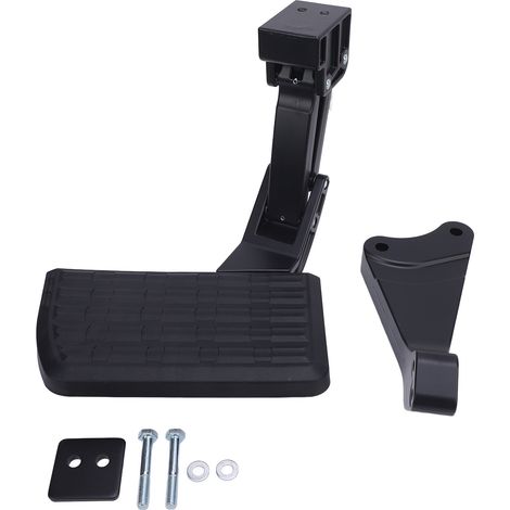 Marchepied arrière 75302-01A métal antidérapant – Sécurité renforcée pare-chocs rétractable pliable hayon camion, accès (1/5)