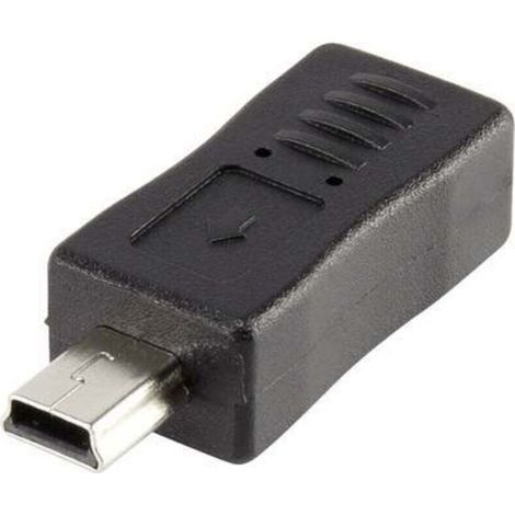 Adaptateur USB 2.0 Trywise rf-usba-08 - [1x USB 2.0 mâle Mini-B - 1x USB 2.0 femelle Micro-B] - noir contacts dorés Y832451 (1/3)