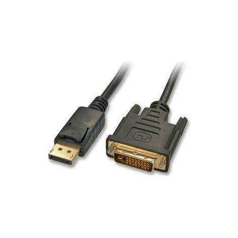 Lindy 41491 Video Kabel Adapter 2 m DisplayPort HDMI Schwarz - Video Kabel Adapter (2 m, DisplayPort, HDMI, Gold, Schwarz, 2,7 Gbit/s) (1/4)