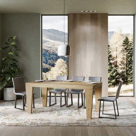 Tavolo allungabile 160/264x90 cm Spimbo quercia natura (1/4)