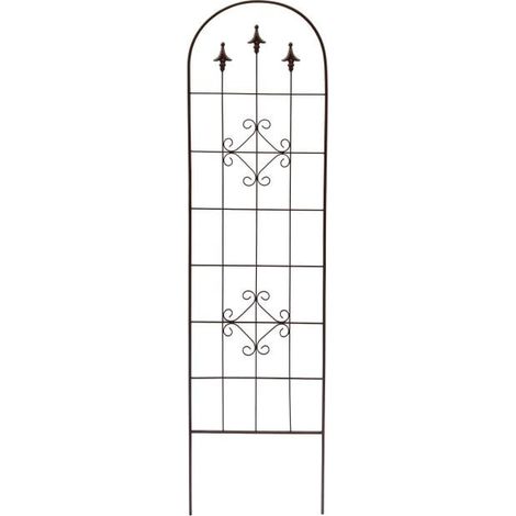 TrendLine Rankgitter braun ca. 180 cm Halterung Gitter Zäune Garten Pflanzen