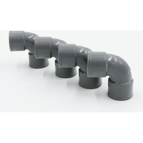 ø 32 mm Coude PVC évacuation 87°30' FF a coller - Lot de 4 pièces - jardiboutique (1/4)
