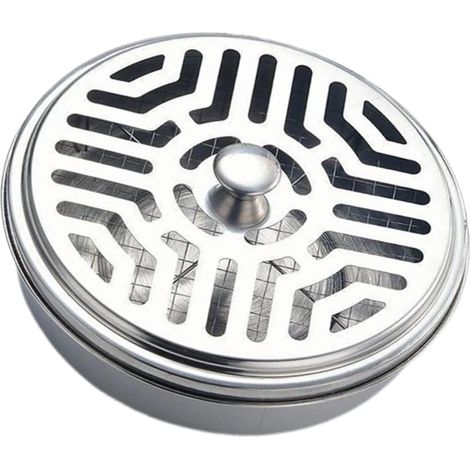 Encensoir Acier Inoxydable Brûleur Encens Domestique Sûr et Propre Outil de Fumigation avec Design Élégant Couleur Argentée (1/5)