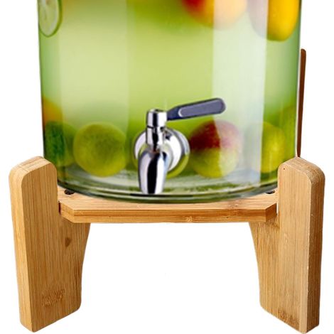 Support pour Distributeur de Boissons Base en Bois pour Fontaines à Boissons Support de Service pour Pichet de 18,5 cm pour Cuisine Maison Hôtel Restaurant Bar Café Comptoir (1/5)