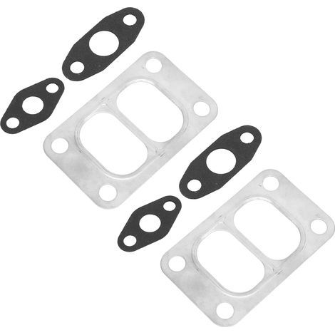 Jeu de joints Turbo, 2 pièces, entrée et sortie d'huile de turbocompresseur, Kit d'alimentation de vidange divisé de remplacement pour Holset HX35 HX35W HX40 HX40W (1/4)