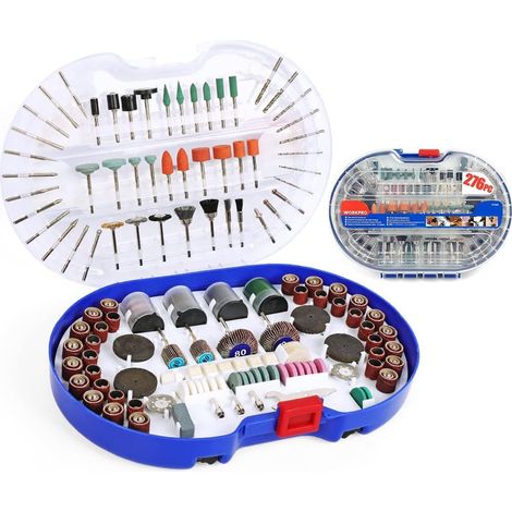 WORKPRO Multifunktionswerkzeug Zubehör Set Drehwerkzeug 276 tlg. Mehrzweck Zubehörset zum Schneiden, Schleifen, Polieren, Bohren und Gravieren (1/5)