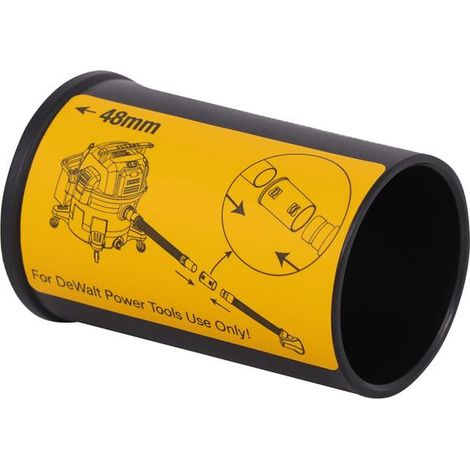 DeWalt Vacuum Cleaner Adapter for Power Tools (Model DXVA19-2780) (1/2)
