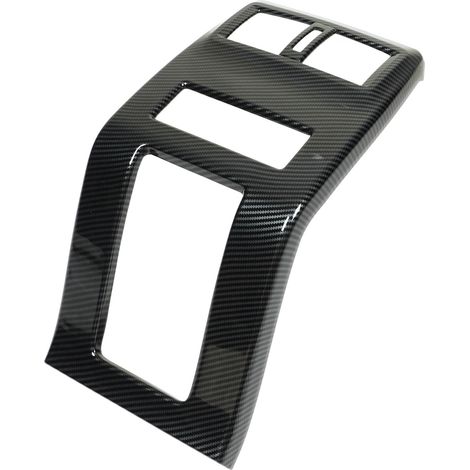 Déflecteurs d'aération arrière centrale motif carbone, garniture de ventilation arrière de remplacement pour Mitsubishi Outlander