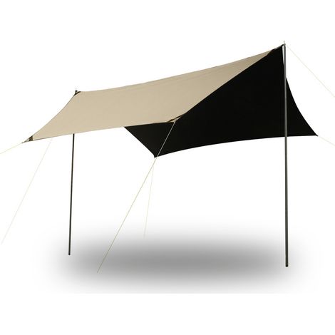 Rideau hexagonal de tente d'auvent de camping de camping de plage de sable en plein air surdimensionné (1/5)