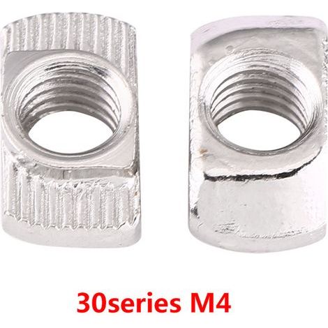 T-Nut-Hammerkopfmutter, vernickeltes Befestigungselement aus Kohlenstoffstahl für Aluminiumprofil (EU30 M415,58) (1/3)
