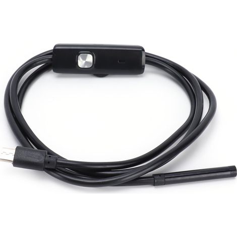 Caméra d'inspection HD USB 5,5 mm avec éclairage LED à gradation progressive 6 LED pour machines de canalisations industrielles (1/5)