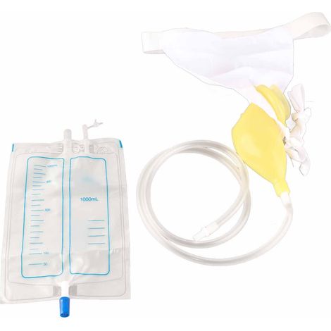 Urinoir pour adultes avec sac de recueil d'urine en latex et sac cathéter pour hommes et femmes âgés n° 1 (1/5)