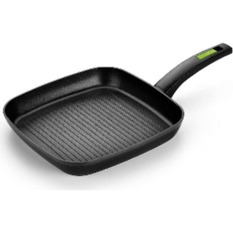 FPLUS grill monix 28cm green , Grill Green de aluminio forjado con antiadherente Xylan® Plus de PPG (Bi-capa de alta calidad que está diseñado para superficies que requieren propie
