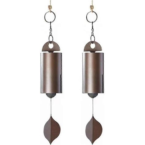 Carillons éoliens en tuyau de fer, cloches rétro, décoration de jardin, pendentif carillon en métal, accessoires décoratifs (1/5)