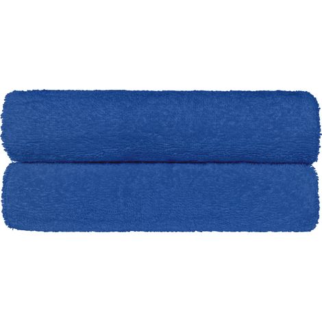 Set Asciugamani Bagno 100% Cotone Super Assorbenti Telo Doccia Spugna Professionali Salvietta Lavetta Viso Asciugamano Salviette Teli Asciugamano Ospite Qualità Hotel Lavette 2 Asciugamani - Avio