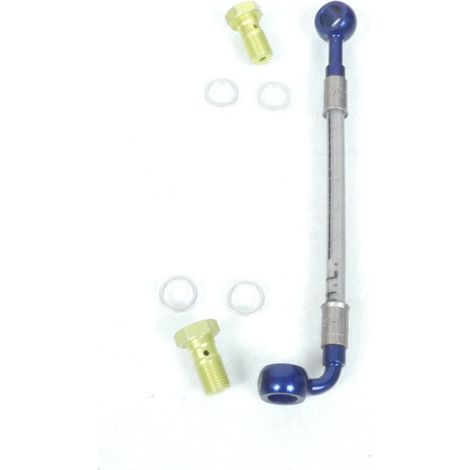 Durite de frein type aviation BH pour moto L80mm Ø10mm droit 90° (1/3)
