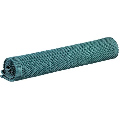 Tapis de Bain en Coton Jacquard Tissage Dense et Résistant Vert de Gris 54 x 64 cm - PANGIVO (1/4)