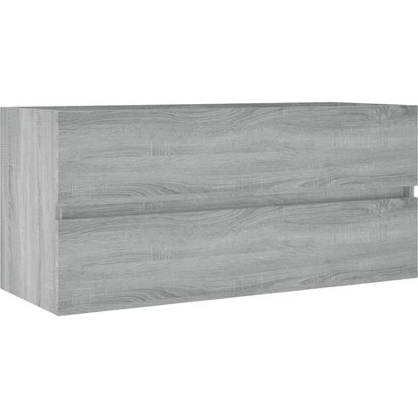 Maison Exclusive - Mobile Lavabo Grigio Sonoma 100x38,5x45 cm in Legno Multistrato