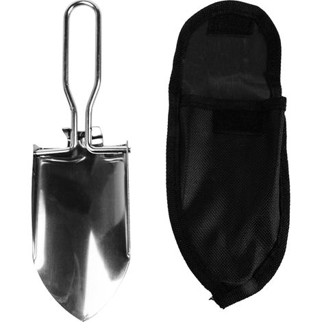 Pelle Pliante Camping Pelle Multifonctionnelle Mini Pelle avec Sac de Transport pour la Pêche en Plein Air Camping Randonnée (1/5)