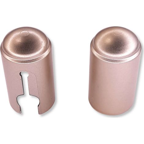 Cyclingcolors – Couvre gond cache paumelle 2x pour fenêtre et porte – Plastique nickel mat – Ø18mm, hauteur 33mm – Protection charnière décorative