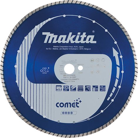 Makita Comet Turbo Disco diamantato a corona continua materiali duri - 350x25,4 mm