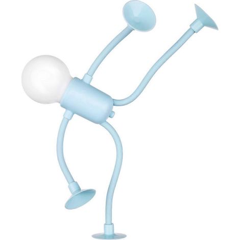 Lampe de chevet de bureau bleue en forme de sportif, à monter soi-même (1/5)