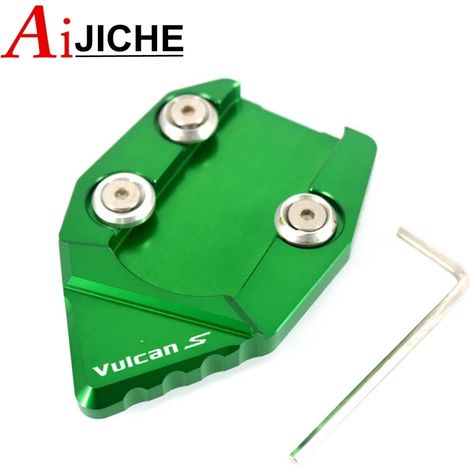 (Vert) Béquille latérale CNC pour moto, extension de support compatible avec KAWASAKI Vulcan S VN650 VN 650 2015-2018 maxpower (1/4)