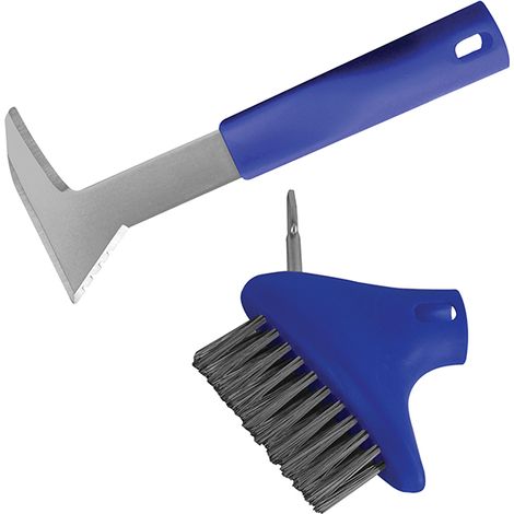 Faithfull 1631+1635 Auto-Lock Patio Steel Brush & Weeder FAIPATKIT (1/2)