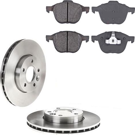 KIT FRENI ANTERIORI compatibile con FORD GRAND C-MAX (DXA/CB7, DXA/CEU) - DISCHI + PASTIGLIE OEM: FDB4319 / 18339 , 17586 /SOSTITUZIONE DIRETTA/BASSA POLVERE/SILENZIOSO (1/5)