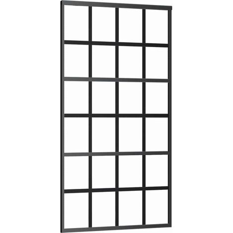 Maison Exclusive - Schiebetür ESG-Glas und Aluminium 102x205 cm S (1/5)