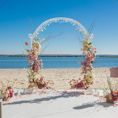 Arco de boda Campestre - Arco de Globo de Flores Grande Arco de Jardín 2,5 x 2,1 m (1/5)