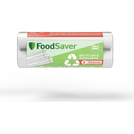 FoodSaver FSRE2802X01 rotoli sottovuoto trasparenti 28cmx3m (1/5)
