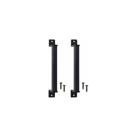 Manilla de estilo vintage para puertas correderas de granero, fabricada en acero al carbono resistente y anticorrosivo, con tornillos incluidos. Compatible con puertas correderas de granero y armarios