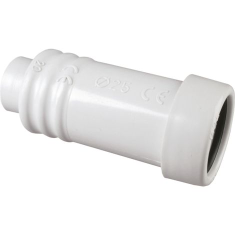 poly pool - raccordo tubo rigido ø 25 mm - guaina ø 20 mm ip65 grigio