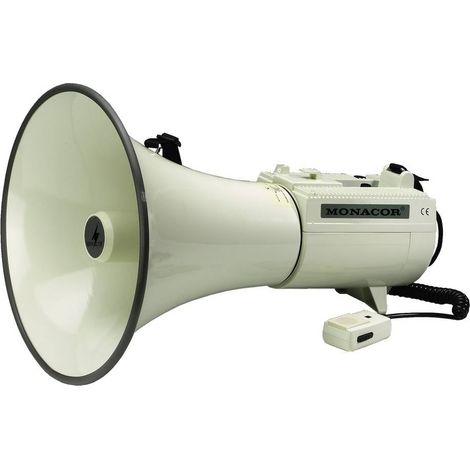 Monacor TM-45 Mégaphone avec microphone à main, sons intégrés (1/2)