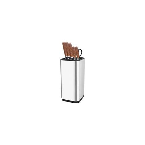 Bloc Couteaux Cuisine Vide - Inox Porte Couteaux de Cuisine plus de 8 Couteaux - Grand Range Couteaux de Cuisine - Support Couteaux Cuisine - Blocs Couteaux Vides