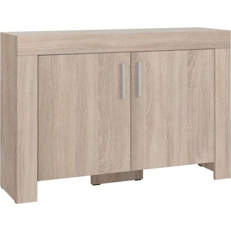 Aparador Melfeli 109, Roble Sonoma, 85x120cm, Número de puertas: 242cm, Aglomerado laminado