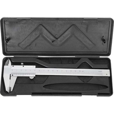 AIPERQ Jeffergarden Pied à coulisse en acier au carbone, règle Vernier, mesure de bricolage de haute précision 0-150 mm pour le ménage