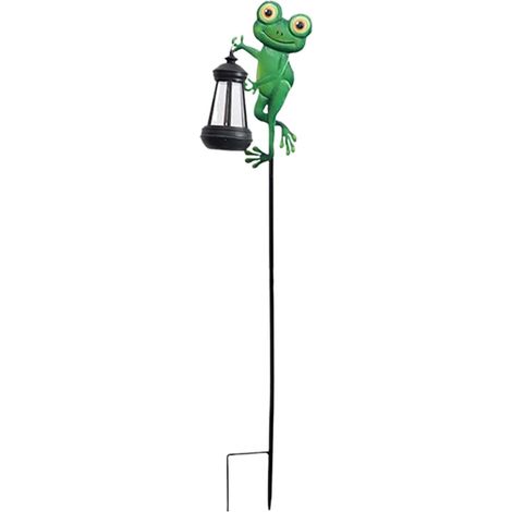 Piquets Solaires pour Jardin Grenouille Solaire Étanche Sculptures (1/5)