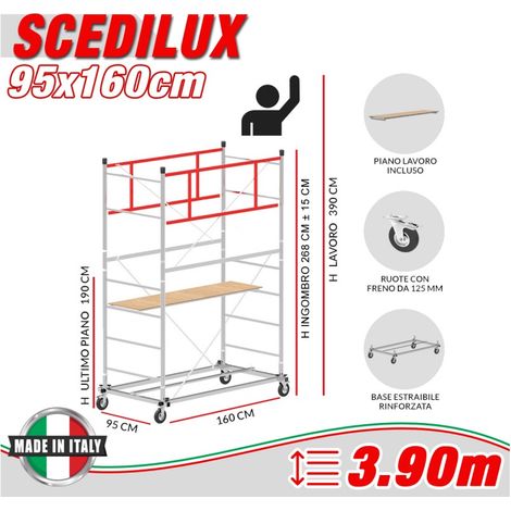 Trabattello SCEDILUX Altezza lavoro 3,90 metri