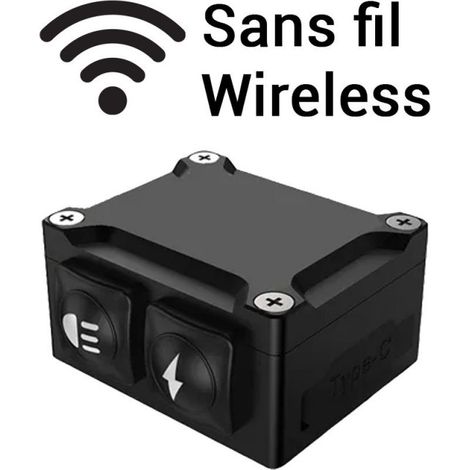 Feux Additionnels 2x25w Compact Feux de jour/Longue portées faisceau large à commande sans fil