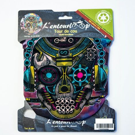Tour de cou pour moto l'entourloop motorcycle skull multicolor (1/2)
