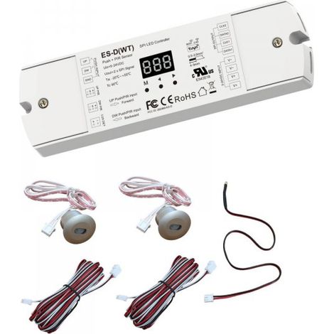 Controller Dimmer SPI Con Push Pulsante, Tuya WIFI, RF 2.4G, Sensore PIR, 5-24V 10A, 960 Pixel, Per Striscia Led Running